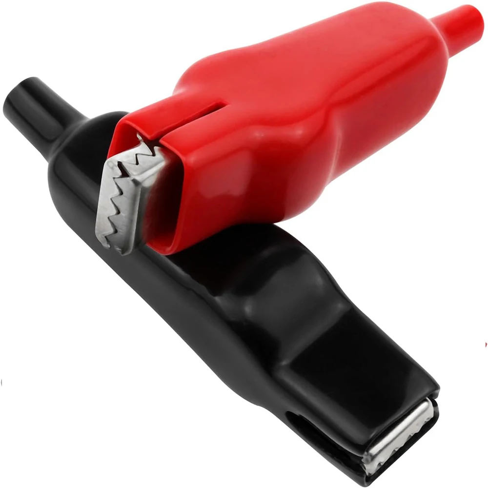 20A معزول التمساح كليب بطارية كهربائية التمساح المشابك البلاستيكية مغمد التمساح كليب الربيع تحميل اختبار كهربائي