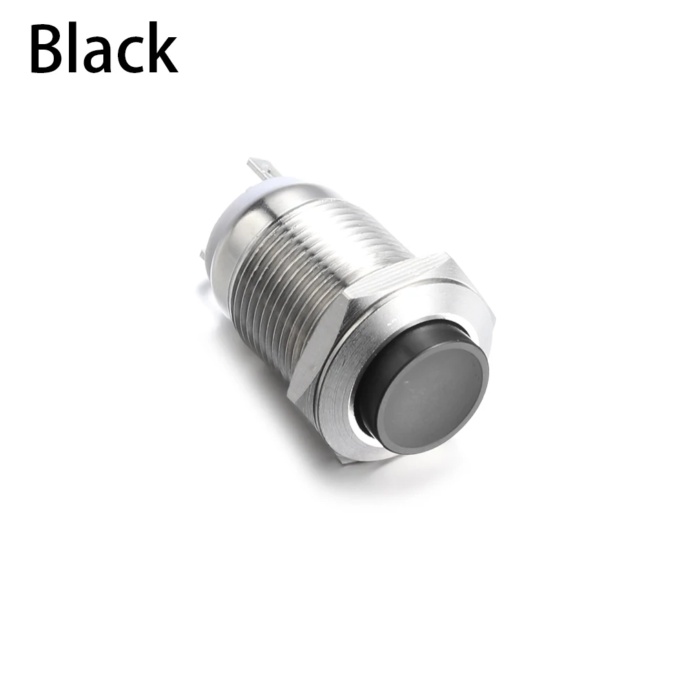 

start Waterproof Ring Push Button Switch Momentary 12mm Metal