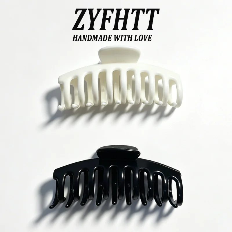 1/5 Stück ZYFHTT Weiche Silikon-Haarspange für Frauen, Täglicher Gebrauch, Koreanischer Stil, Haifischklammer, Modische Mädchen-Haarspange – Detail 17