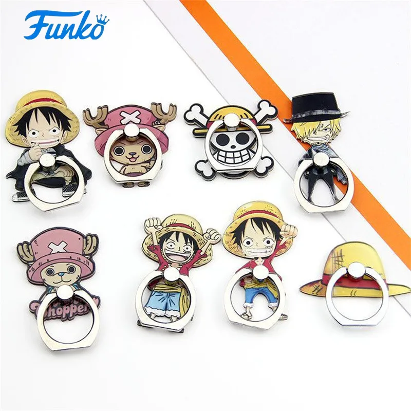 Funko One Piece - Soporte de Anillo para Dedo para Teléfono Móvil, Compatible con iPhone, Samsung, Xiaomi, Huawei, Soporte Universal de Acrílico para Smartphone