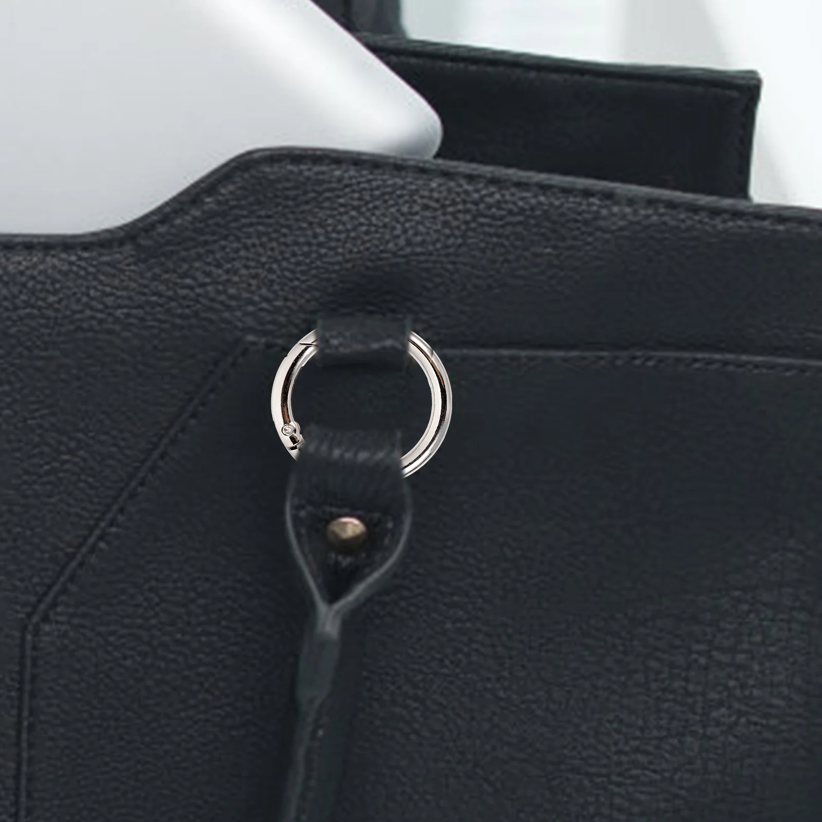 

10pcs Diy Chain Making Rings Flat Metal Split Keyrings For Organization Retro Style Key Accessories Circular Keychain Connection