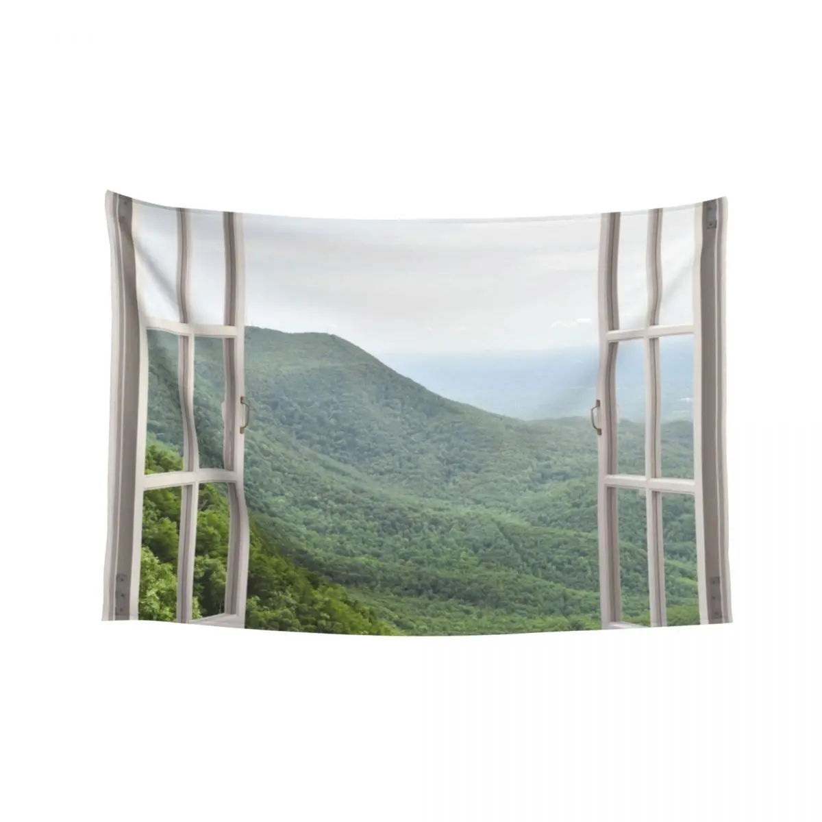 

Appalachian Mountains Window Tapestry Anime Decor Home Decorating Room Ornaments Tapestry