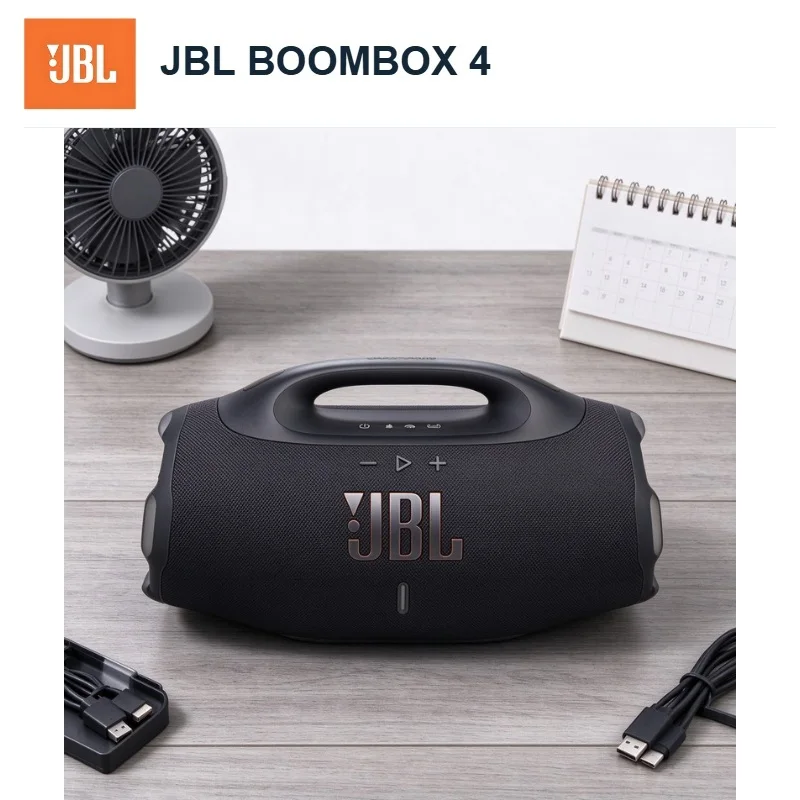 JBL BOOMBOX4 Outdoor Wireless Speaker with Rechargeable Battery for Beach Trips