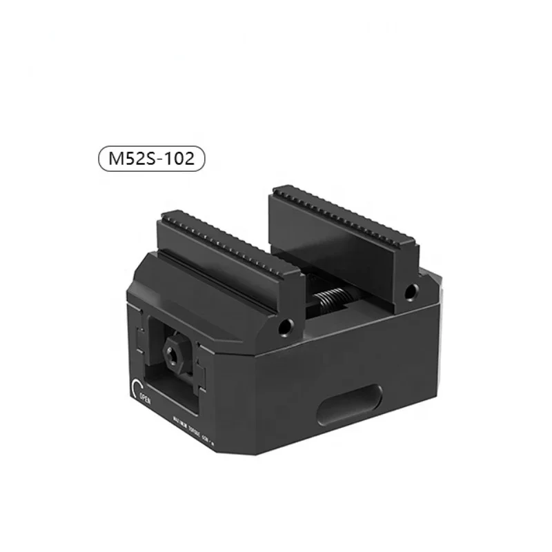 Tornillo de banco cnc autocentrante, superventas, aplicado en máquina herramienta de cinco ejes con posicionador manual de cuatro unidades de 52mm para conmutación rápida