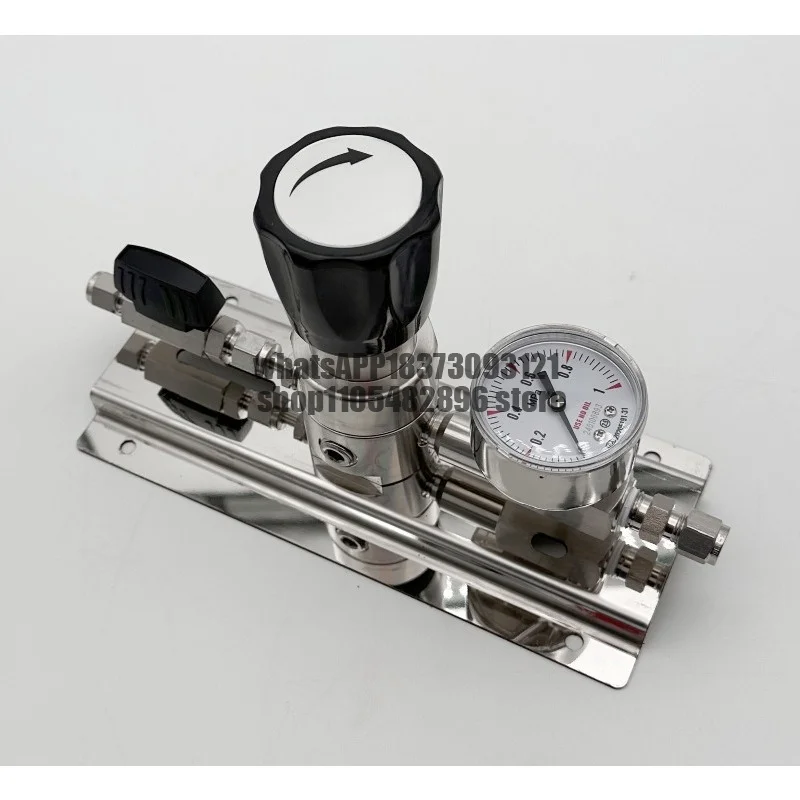 316L single gauge pressure reducer stainless steel two end point pressure reducing valve nitrogen argon hydrogen oxygen panel