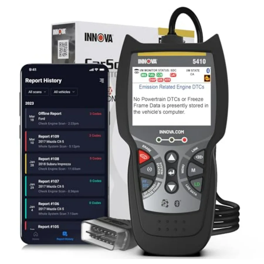 

5410 All-System OBD2 Scanner Diagnostic Tool for Cars Trucks Automotive Scan Tools for Engine ABS SRS Transmission Bluetooth Co