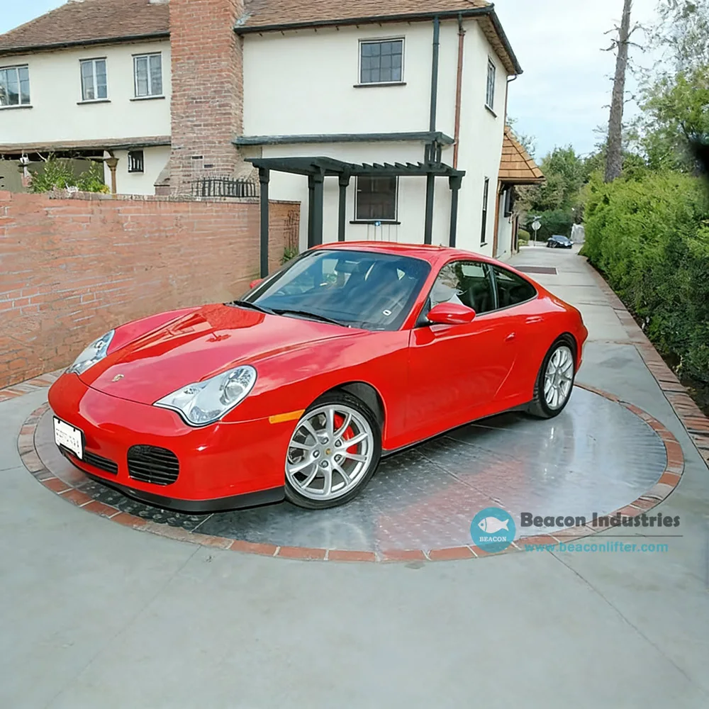 Customized 3- 7 Ton Electric Car Turntable Car Rotating Display Platform Home Garage ParkingTurn Table
