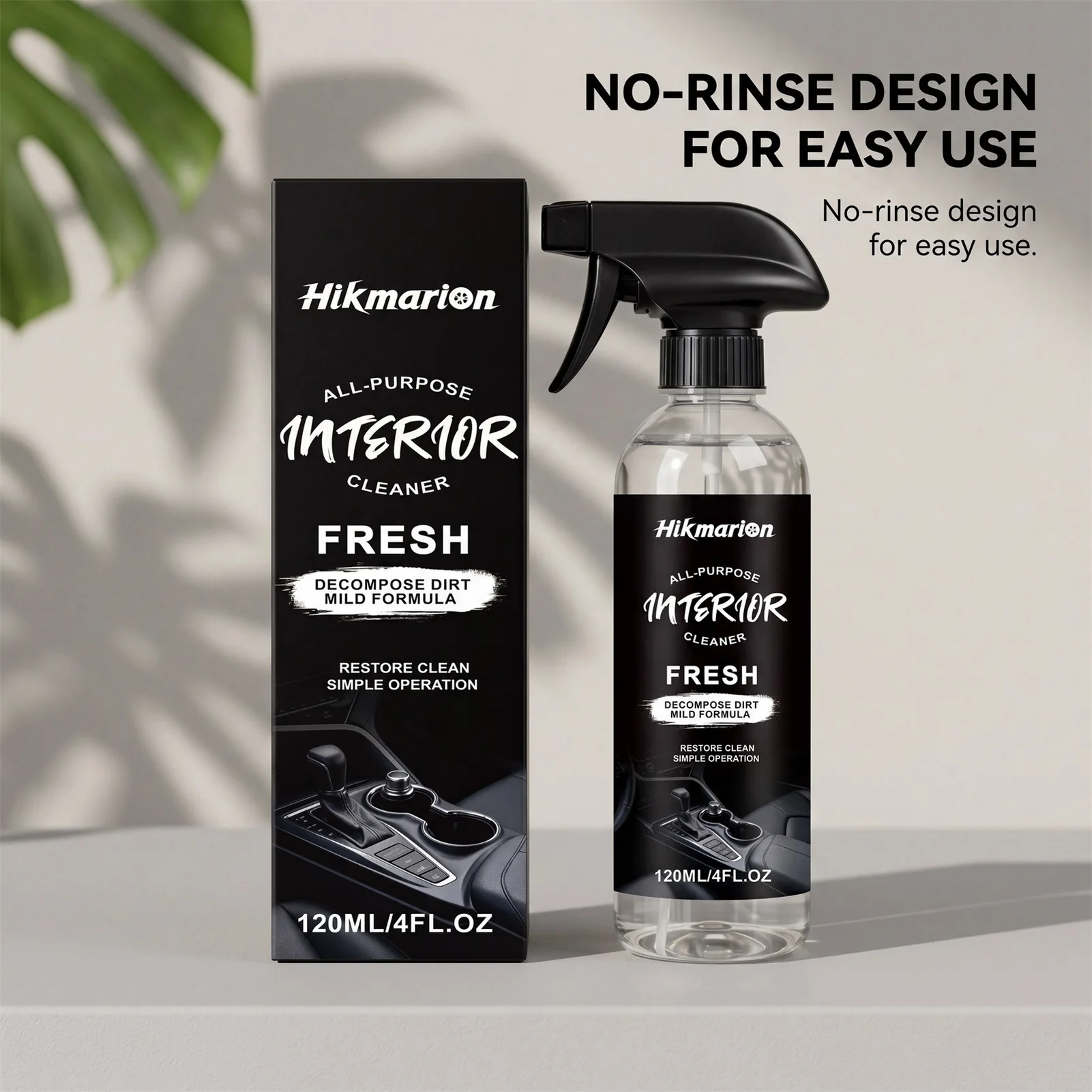 Car Interior Cleaner Neutral Formula Deep Cleaning Agent for Auto Detailing Maintenance Leather Fabric Plastic Seats