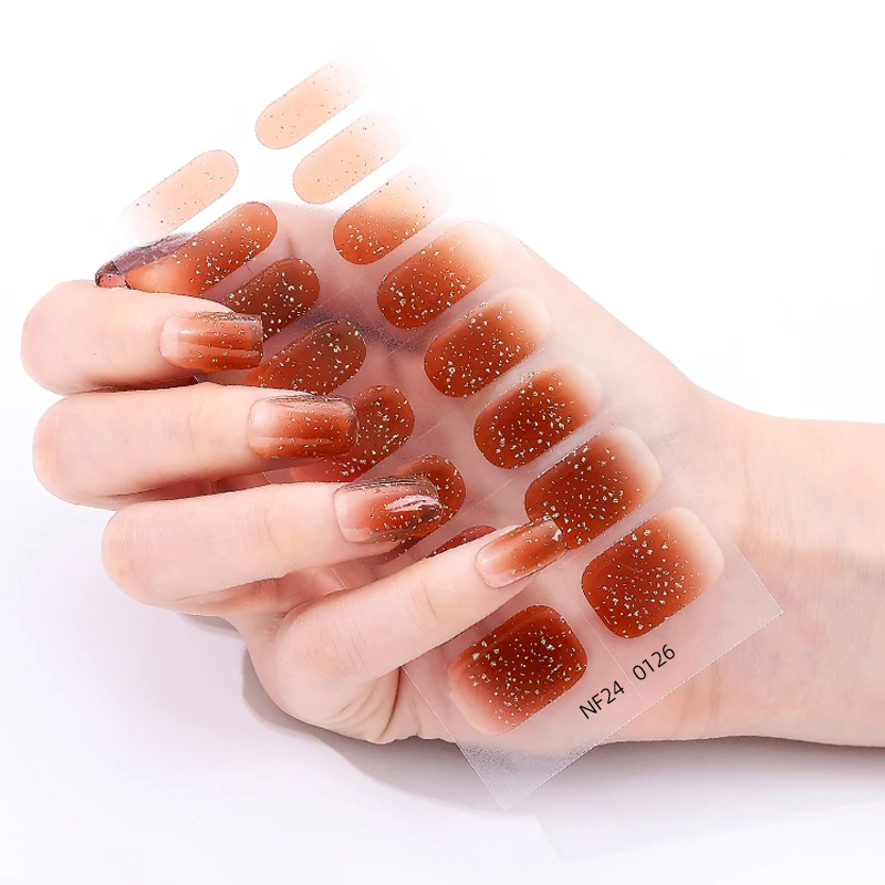 16 نصائح شبه علاج هلام مسمار شرائط سباركلي التسلق DIY بها بنفسك هلام مسمار ملصقات ذاتية اللصق هلام مسمار يلتف غطاء كامل UV مسمار ملصقا