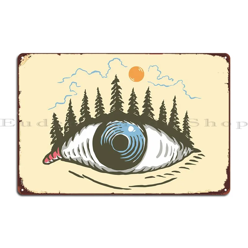 

Eye Of Nature Metal Plaque Poster Designer Painting Kitchen Bar Cinema Tin Sign Poster