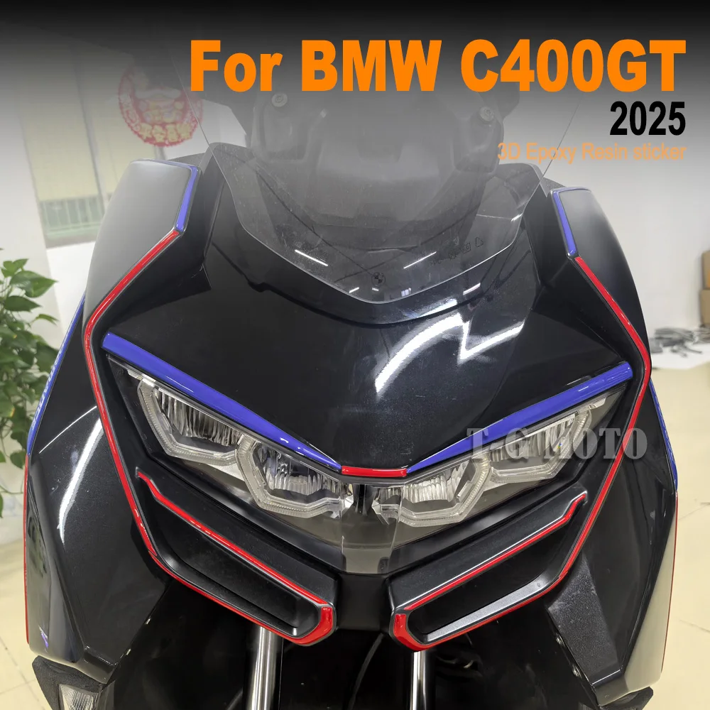 

For BMW C400GT Scooter Motorcycle Accessories Tank Body Front Face Fairing Fender Stickers Decals C 400 GT C400