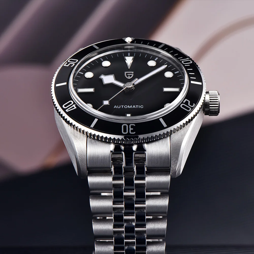 2025 PAGANI تصميم فاخر للرجال ساعة ميكانيكية أوتوماتيكية علوية مرآة الياقوت NH35A ساعة عصرية صندوق هدايا من الفولاذ المقاوم للصدأ 10bar