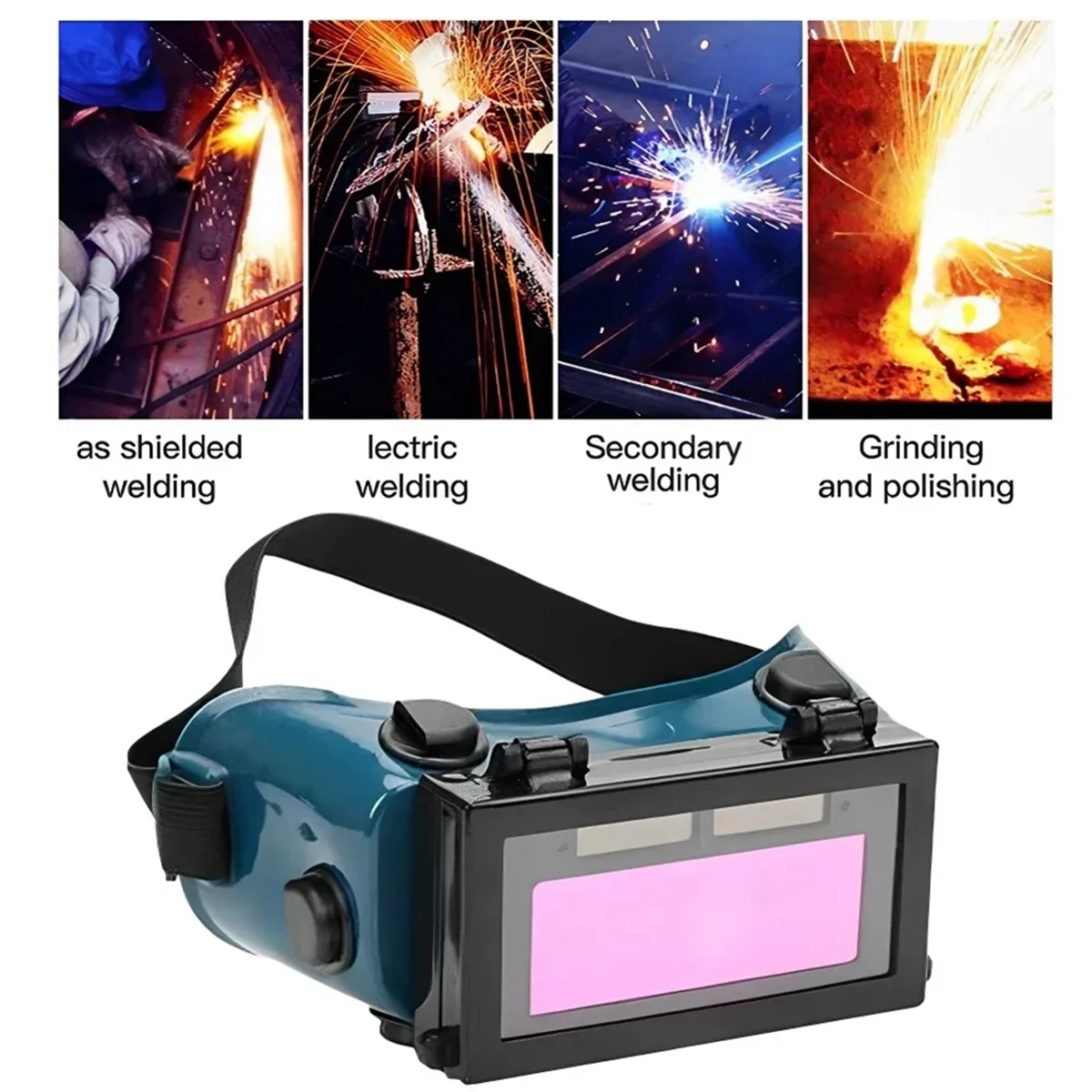 Solar Auto Darkening Welding Mask Welding Helmet Eyes Goggle/Welder Glasses Helmet for Welding Machine/Equipment B