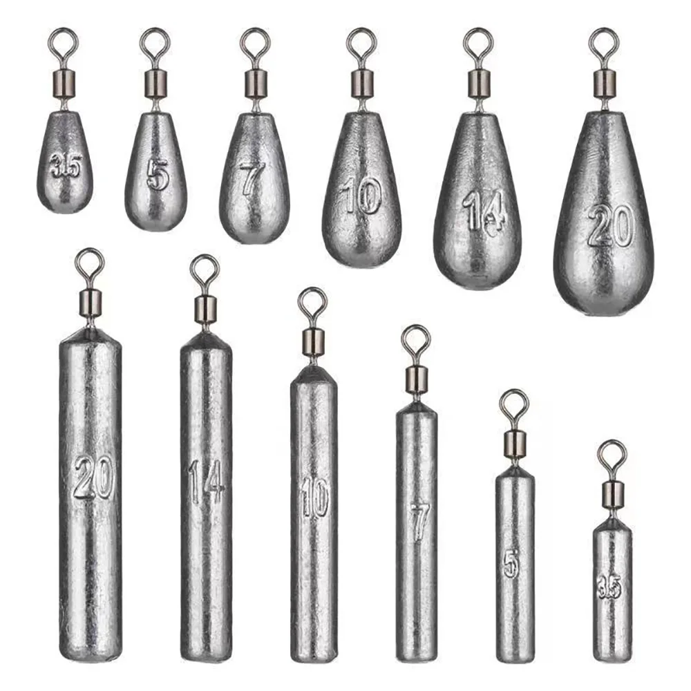 Drop Shot Gewicht 5 Teile/los Angeln Sinker 3,5g 5g 7g 10g 14g 20g Rohr kugel Schnell Stange Plumb Anhänger Blei Wirbel Dropshot Gewichte – Detail 5