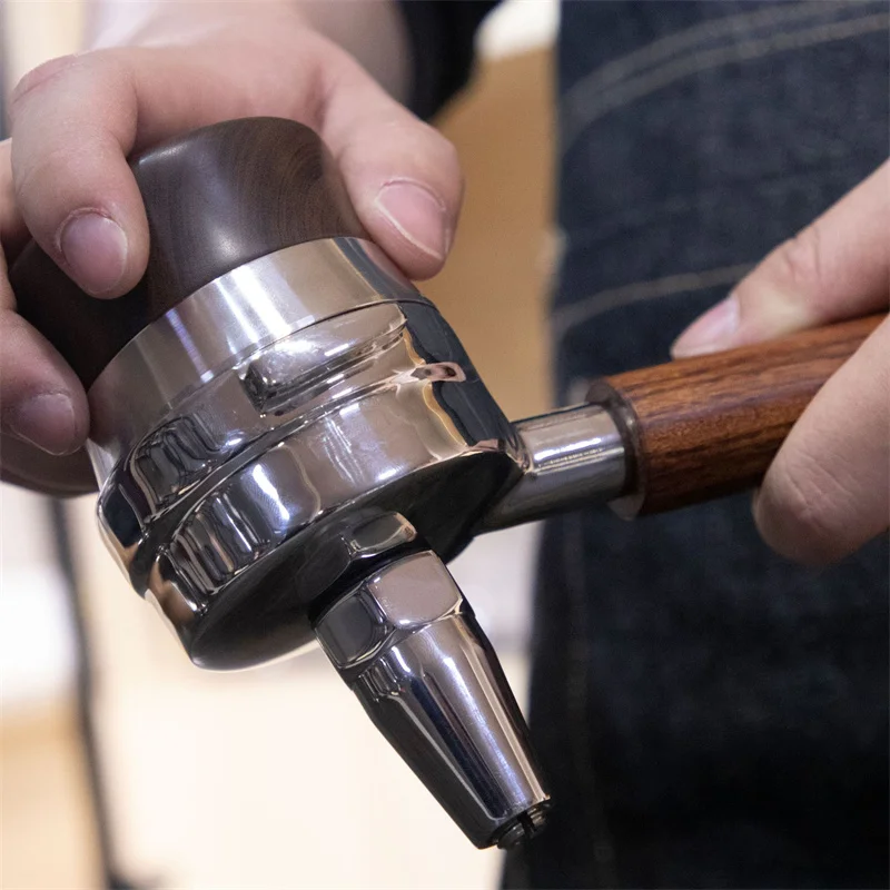 فلتر بورتافلتر شاي E61 مع مقبض خشبي M10 لـ VBM، MKF، SLAYER، Lelit Mara X، XLVI E61 ماكينة إسبريسو فلتر بورتافلتر 58 ملم #4