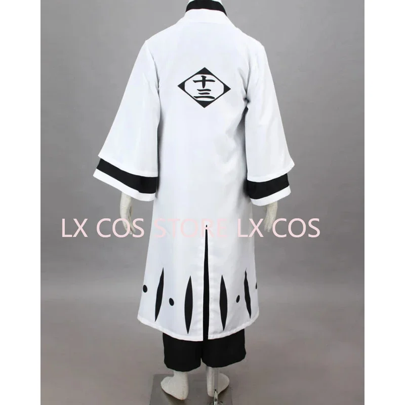 

ff34Ukitake Jushiro 13th Squad Captain Cosplay Anime Costume Kimono Kendo