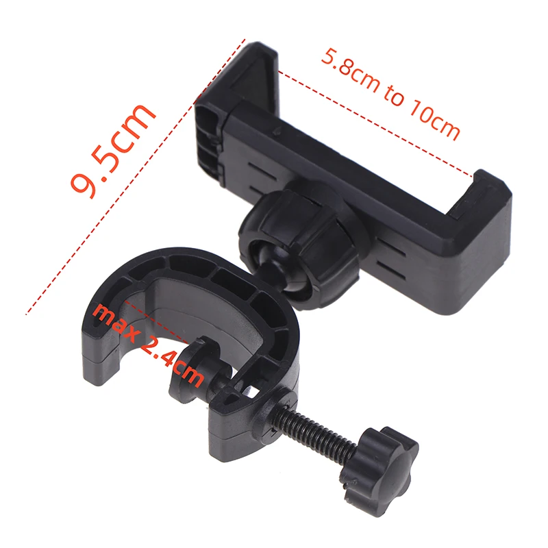 【Y】Smart Phones Music Live Show Holder Phone Holder 360 Degree Rotating Universal Microphone Supporting Stand view 6