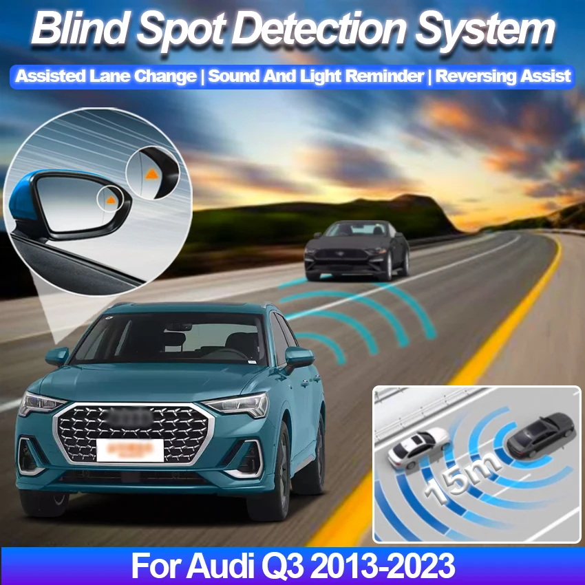 Blind Spot Monitoring for Audi Q3 2013-2023 BSD BSA BSM Radar Detection System Microwave Sensor Assistant Driving Security