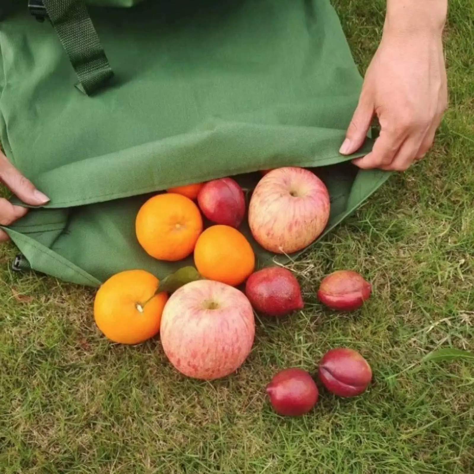 Industrial Pouch Canvas Harvest Bag Adjustable Hands Support Picking Apron for Orchard Field Use