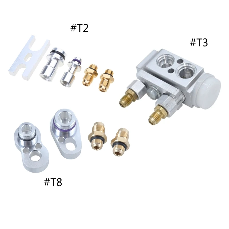 652F Car Air Conditionings Pipe Leak Detection Refrigerations HoseConnector Auto Leak Test Plug Stoppers for Most Car