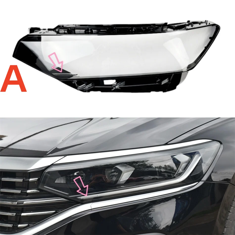 

For Volkswagen VW Passat 2022 2023 2024 Car Products Auto Shell Cover Glass Shell Car Front Headlight Lens Cover Lights Shell