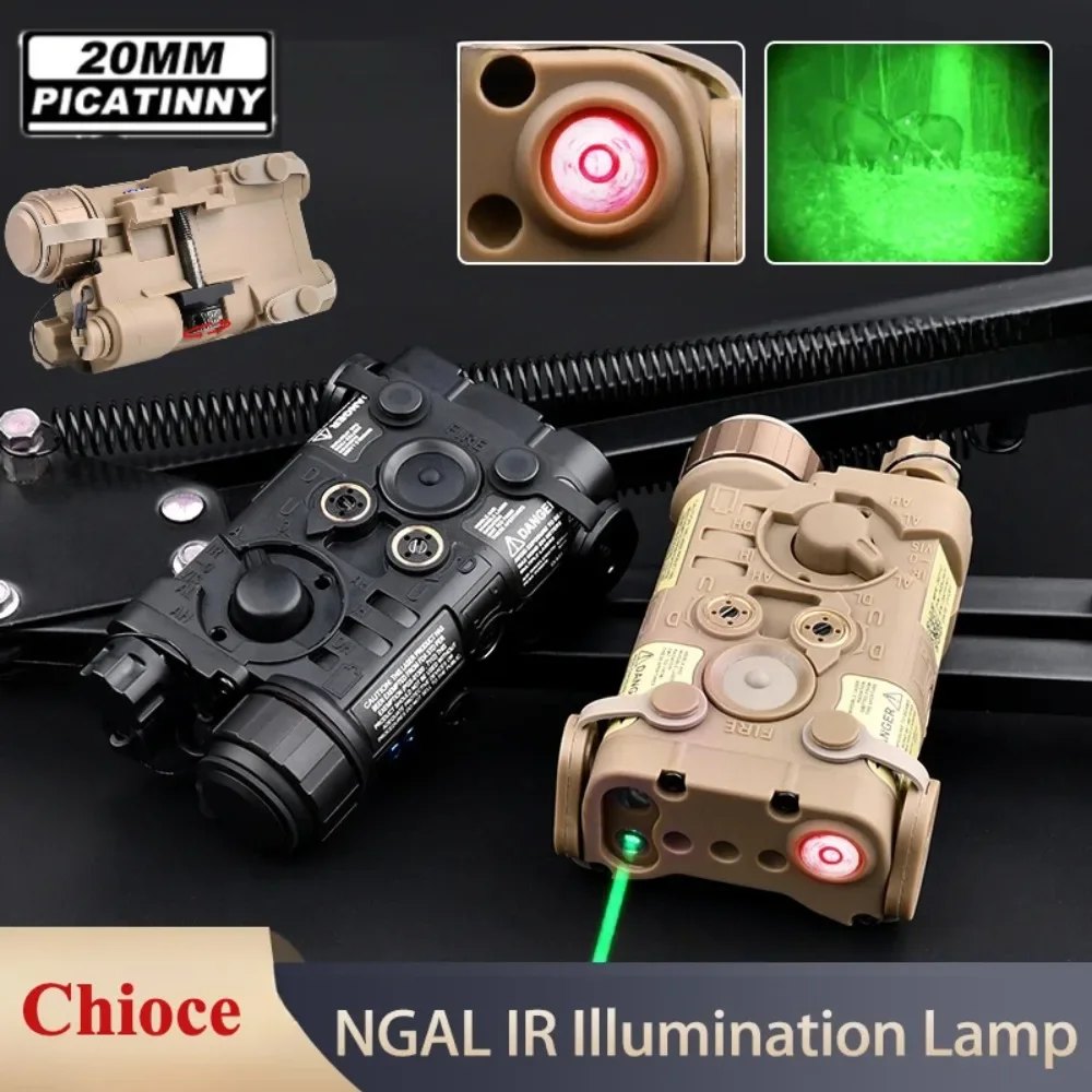 

Nylon Tactical LED Flashlight NGAL Laser Red Dot Green Blue IR Indicator White Strobe Weapon Scout Light for Outdoor Hunting