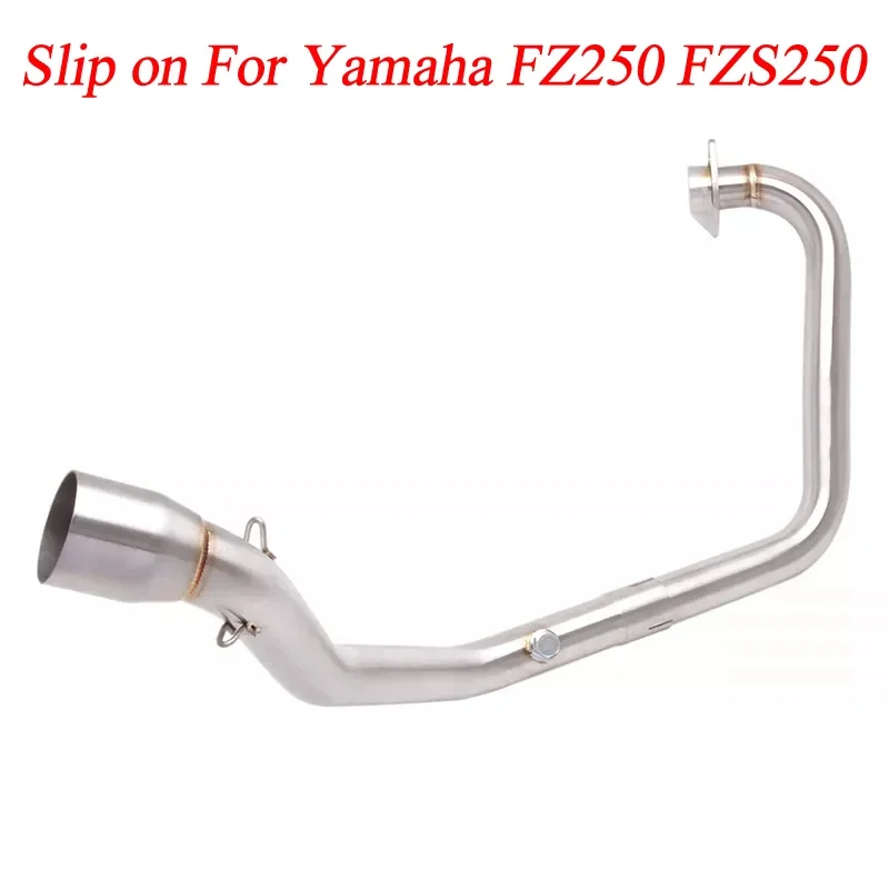 Slip On For Yamaha FZ250 FZS250 Motorcycle Exhaust Modified Muffler Front Link Pipe Escape Moto System Mid  Connection 51MM