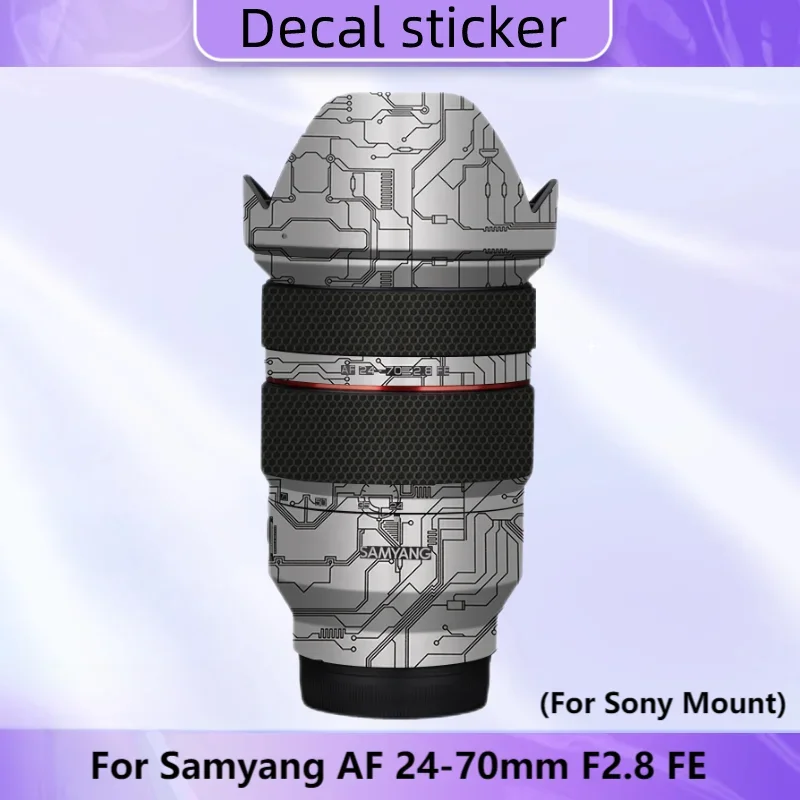 For Samyang AF 24-70mm F2.8 FE Decal Skin Vinyl Wrap Film Camera Lens Sticker 24-70/2.8 24-70mm 2.8 F/2.8 AF24-70 For Sony Mount