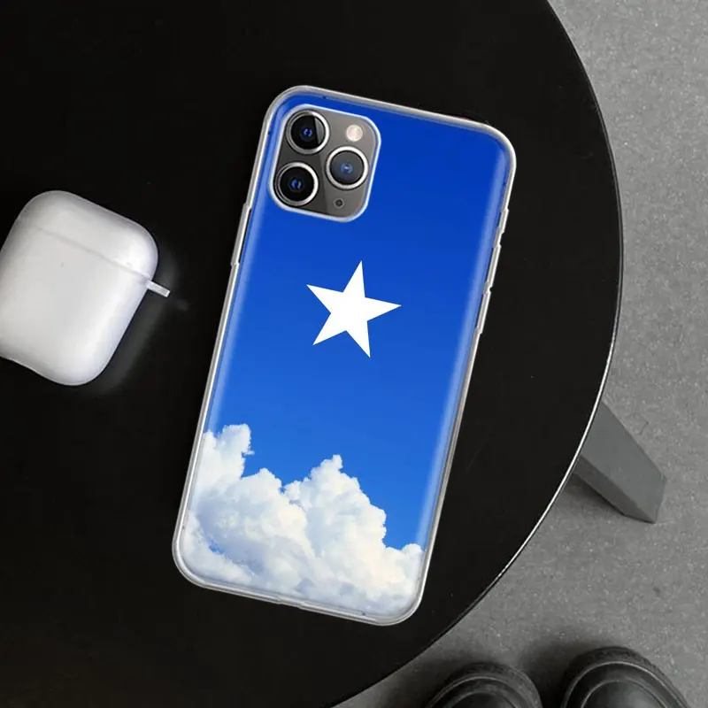 Somali Somalia National Flag Phone Case Cover for iPhone 11 12 13 14 15 16 Pro Max Apple X XS XR 7 Plus 8 + Art Customized Funda