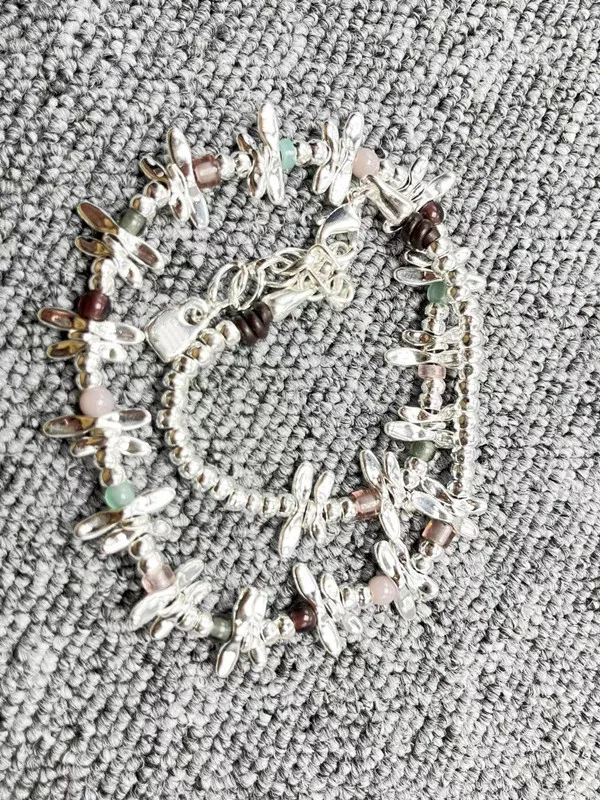 New 2022 Fashion Original Electroplated 925 Silver Bee Beads Luxury Jewelry Necklace Gift