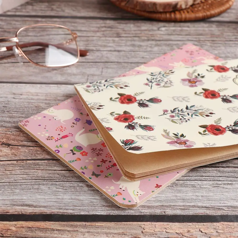 1PC Office Supplies Hand-painted Sketchbook Retro Car Line 48K Workbooks Color Notebooks Notepad Kraft Paper Notebook