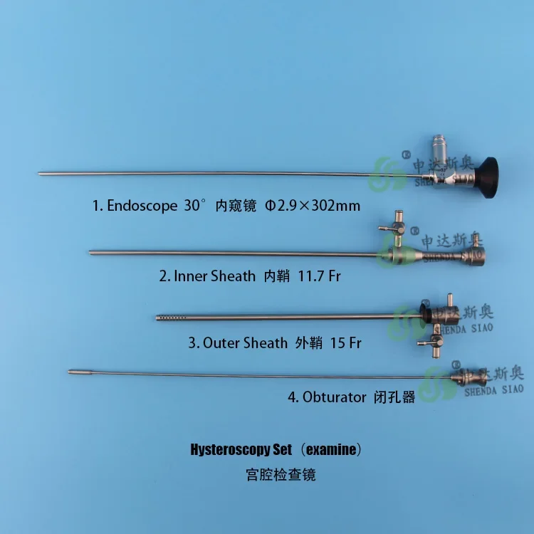 Operative Hysteroscopy set/Medical hysteroscope surgical instrument set for women operation