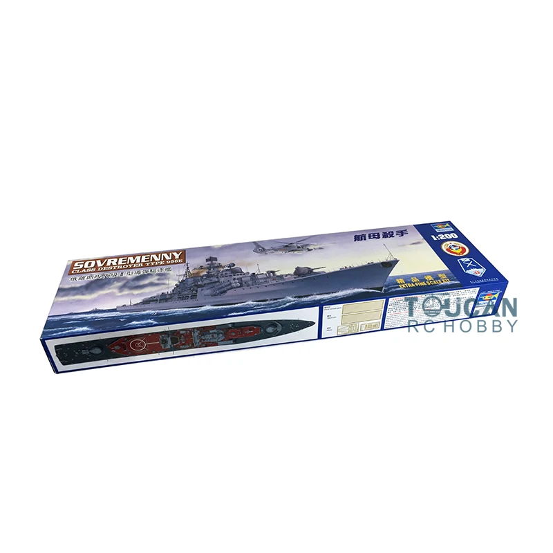 Trumpeter 03613 1/200 Scale Russia Sovremenny Type II Warship Combat Ship Static Display Model Building Kits Hobbies TH06821