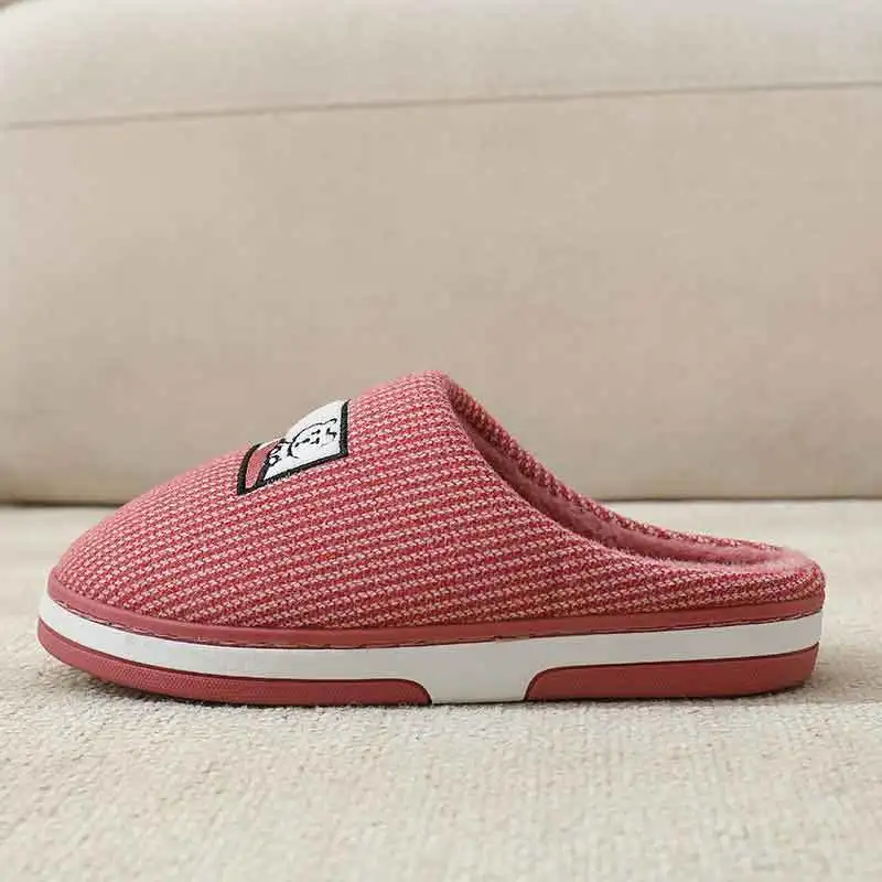 2022 Winter Men's Cotton Slippers Warm Thick Sole Home Non-slip Slippers for Men House Comfortable Wear-resistant Cotton Shoes