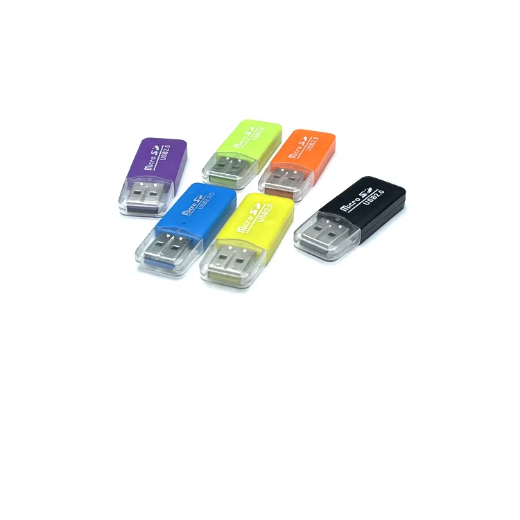 10Pcs High Speed USB2.0 Card Reader for TF Micro SD Memory Card Portable USB Reader for Phone PC Data Transfer