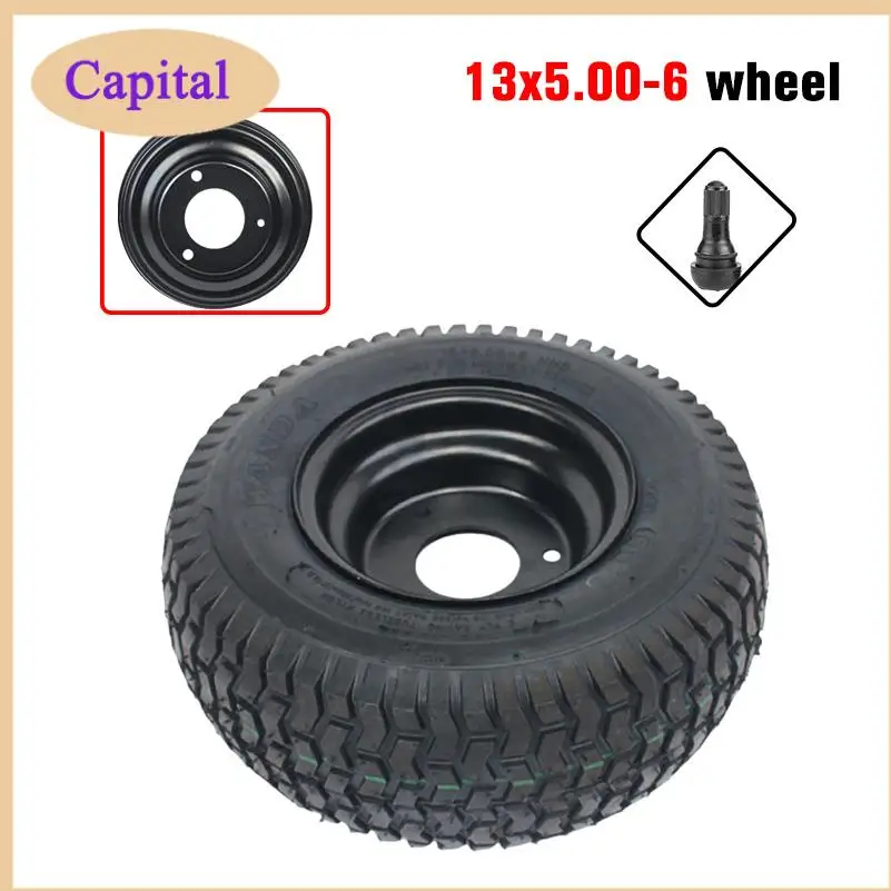 

13x5.00-6 inch tire tubeless with wheel hub for snow machinery go kart ATW beach vehicle agricultural machinery tire accessories