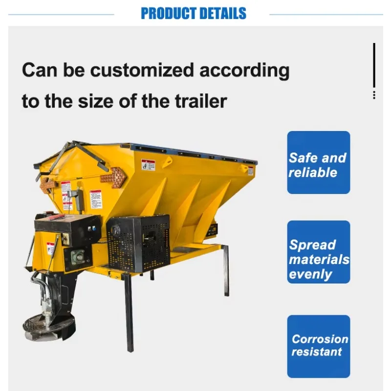 Durable Rust Proof Winter Deicing Spreader For Large Parking Areas With Corrosion Proof Frame From Reliable China Factory