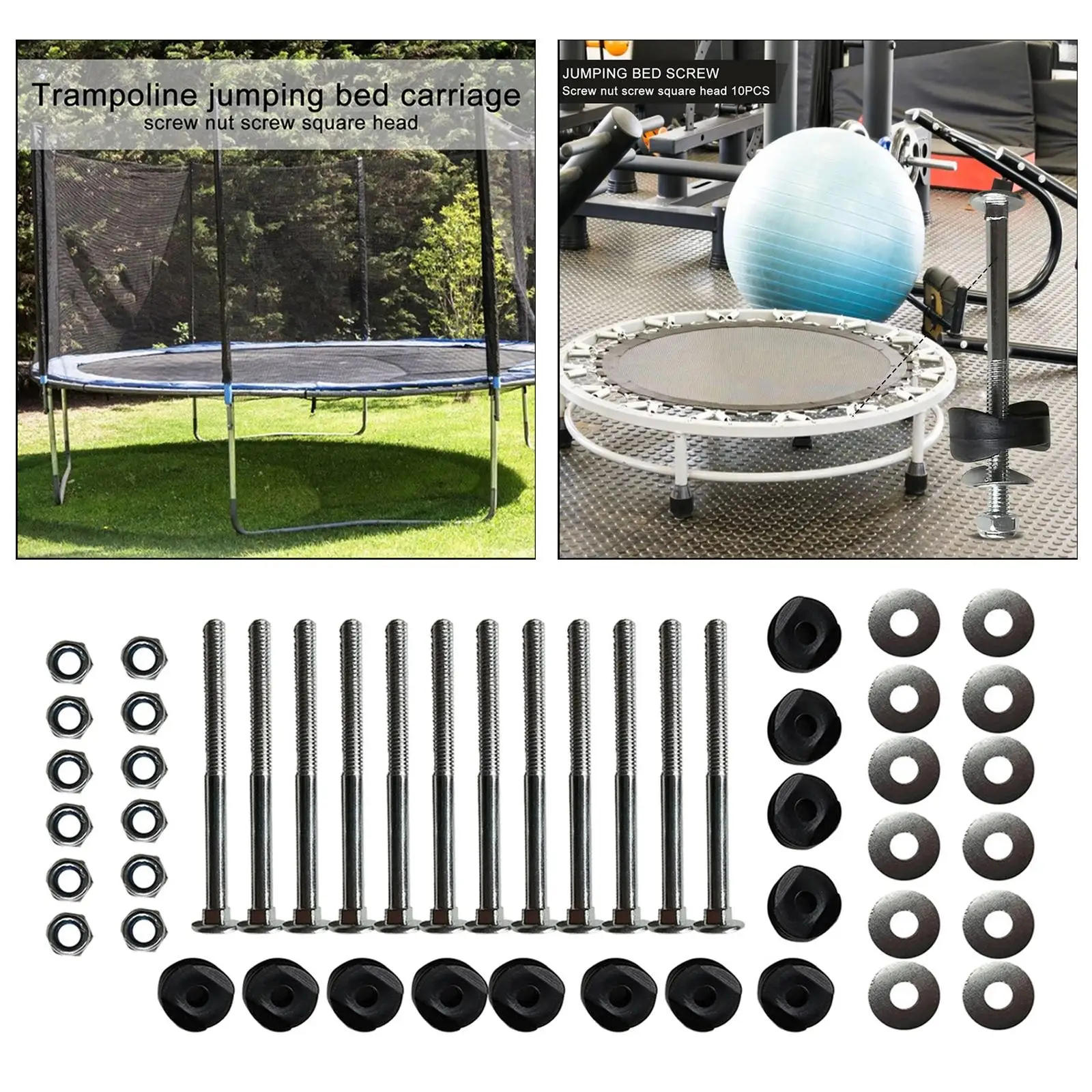 

12 Trampoline Speaker Pole Deviation Spacers Plastic Trampoline