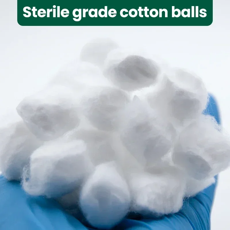 Dental Machine-Molded 100% Cotton Balls: Cost-Efficient, Absorbent, and Easy to Use with Pure Long-Staple Cotton, 8X Absorbency