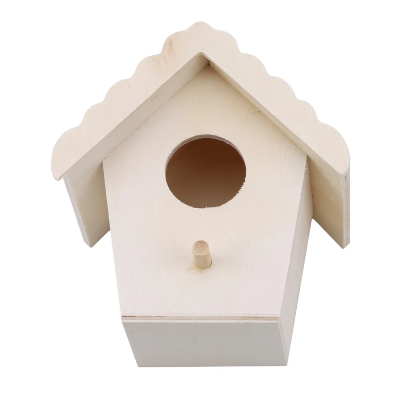 Bird Nest Garden Wooden Bird Cage Outdoor Hanging Birdhouse Box Garden Yard Decoration Pet Accessories Wooden Bird Cages