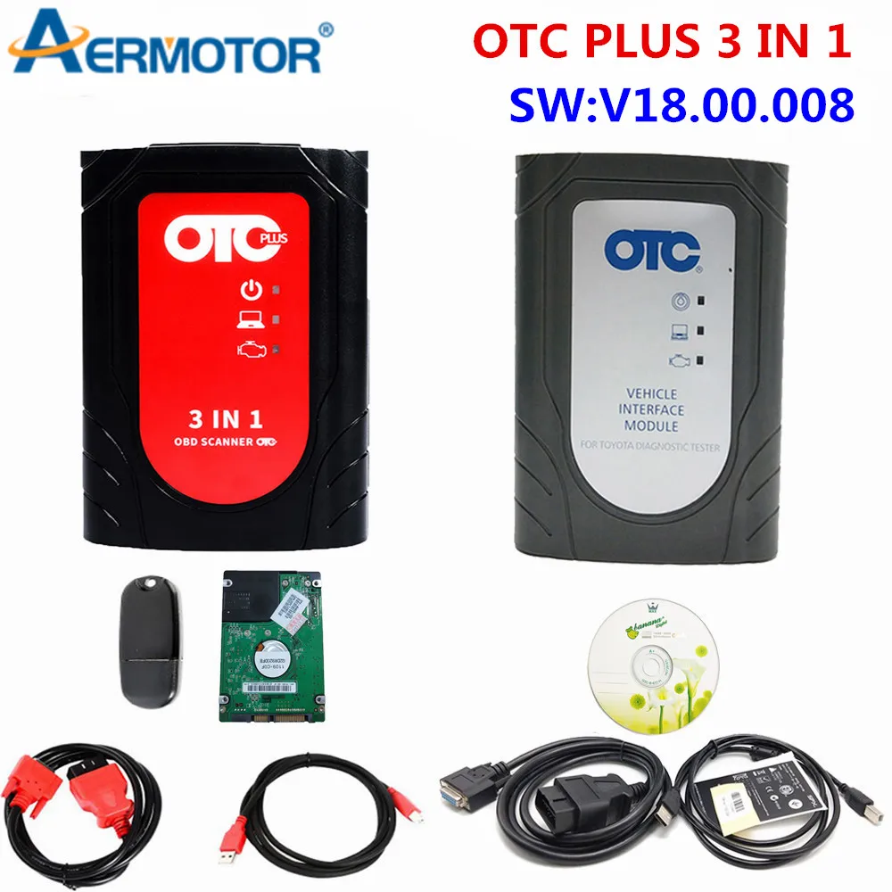 2024 OTC Plus 3 IN 1 For Toyota/Nissan/VOL GTS TIS3 OTC Scanner With HDD Techstream For Toyota/lexus Car OTC Plus Diagnostic Too