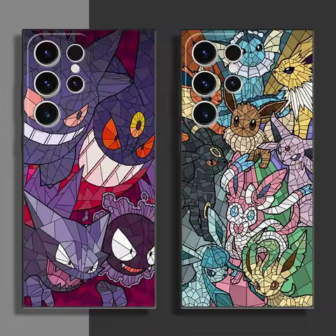 P-Pokemon Gengar Eevee Phone case for Samsung Galaxy S25 PlusUltra S24 S23 S21 S20 S22 Plus Ultra FE soft funda case
