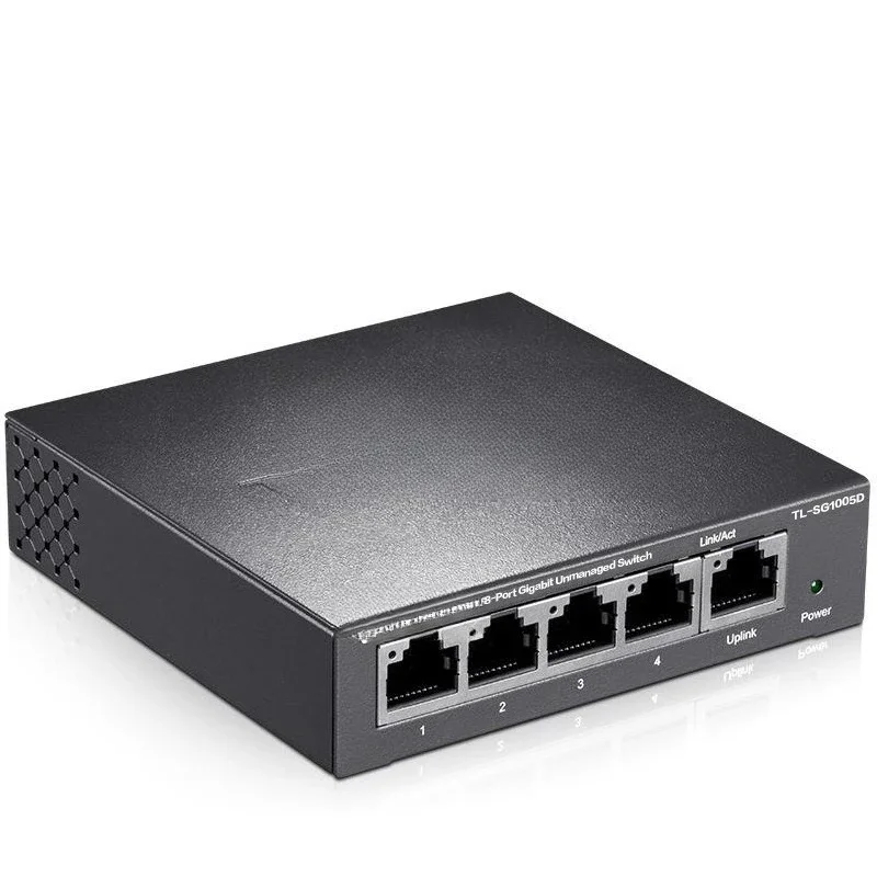 

TL-SG1005D 5-port full gigabit switch steel shell 4 splitter 1000M network monitoring