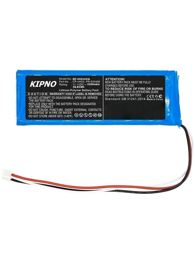 KIPNO – batterie de haut-parleur 11.1V 3500mAh CP-HK02, PR-633496 pour Harman/Kardon Onyx, JN14BKH00468, TL150409 + outil