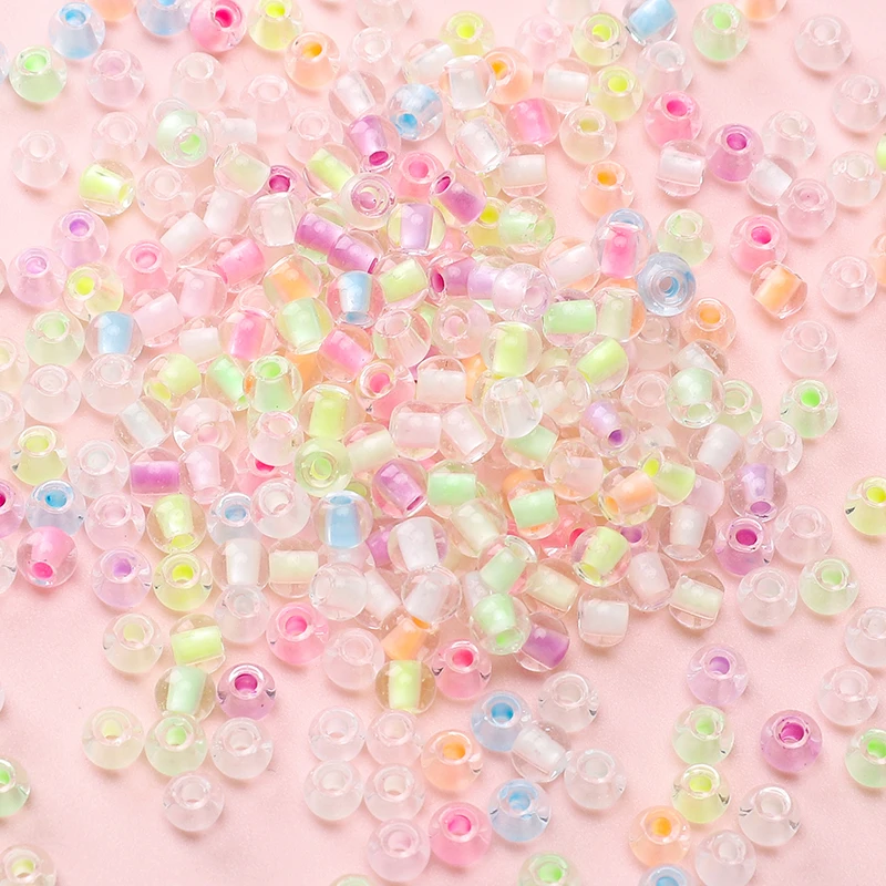  10 جرام 4 مللي متر حساسة للضوء تغيير لون الزجاج الخرز اليدوية DIY بها بنفسك مجوهرات فضفاض خزر عازل لأقراط أساور الحرفية #3