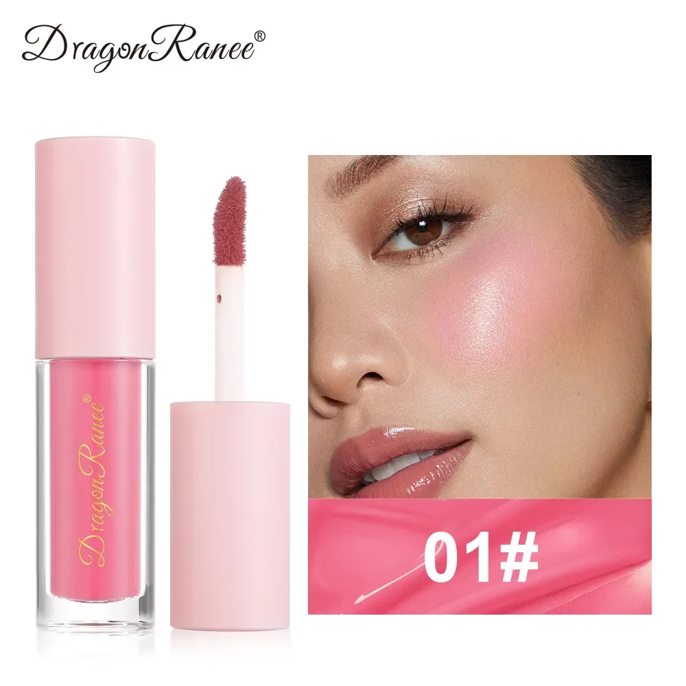 Matte Liquid Blush Waterproof Sweatproof Brighten Cheek Rouge Color Contouring Face Blusher Highly Pigmented Lasting Cosmetics
