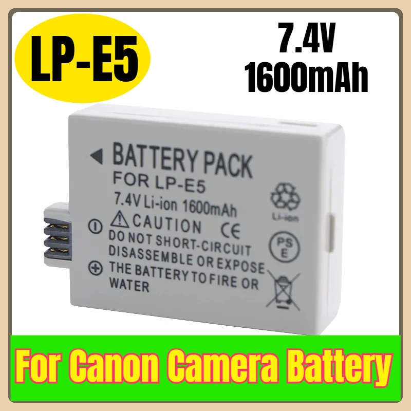 

LP-E5 7,4 В 1600 мАч Аккумулятор для камеры Canon EOS 450D 500D 1000D Rebel XS XSi T1i KISS X2 X3 F SLR