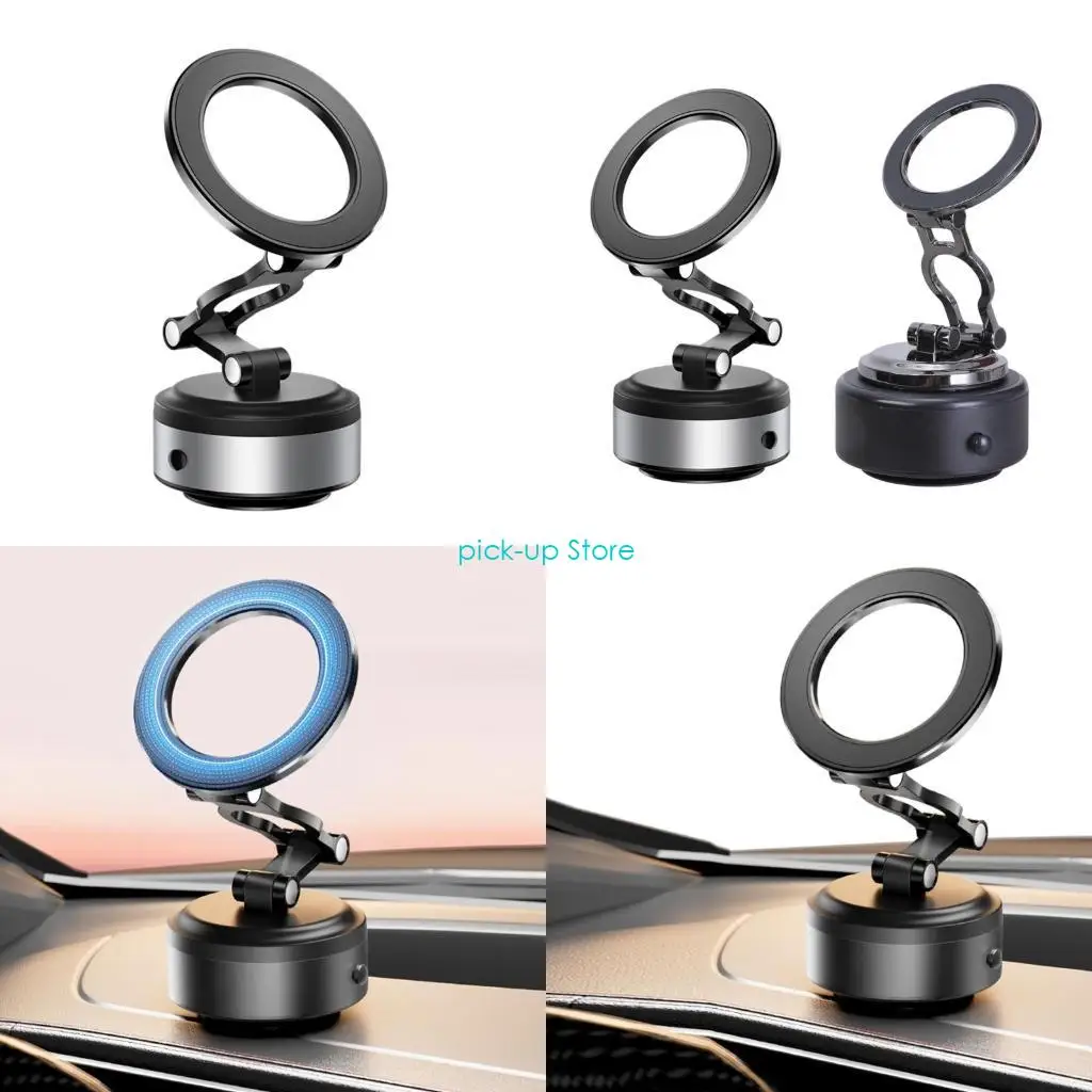 

Q5WA Foldable Car Phone Bracket Stand 360 Degree Rotation Adjustable with Double Suction Technology for Easy Viewing