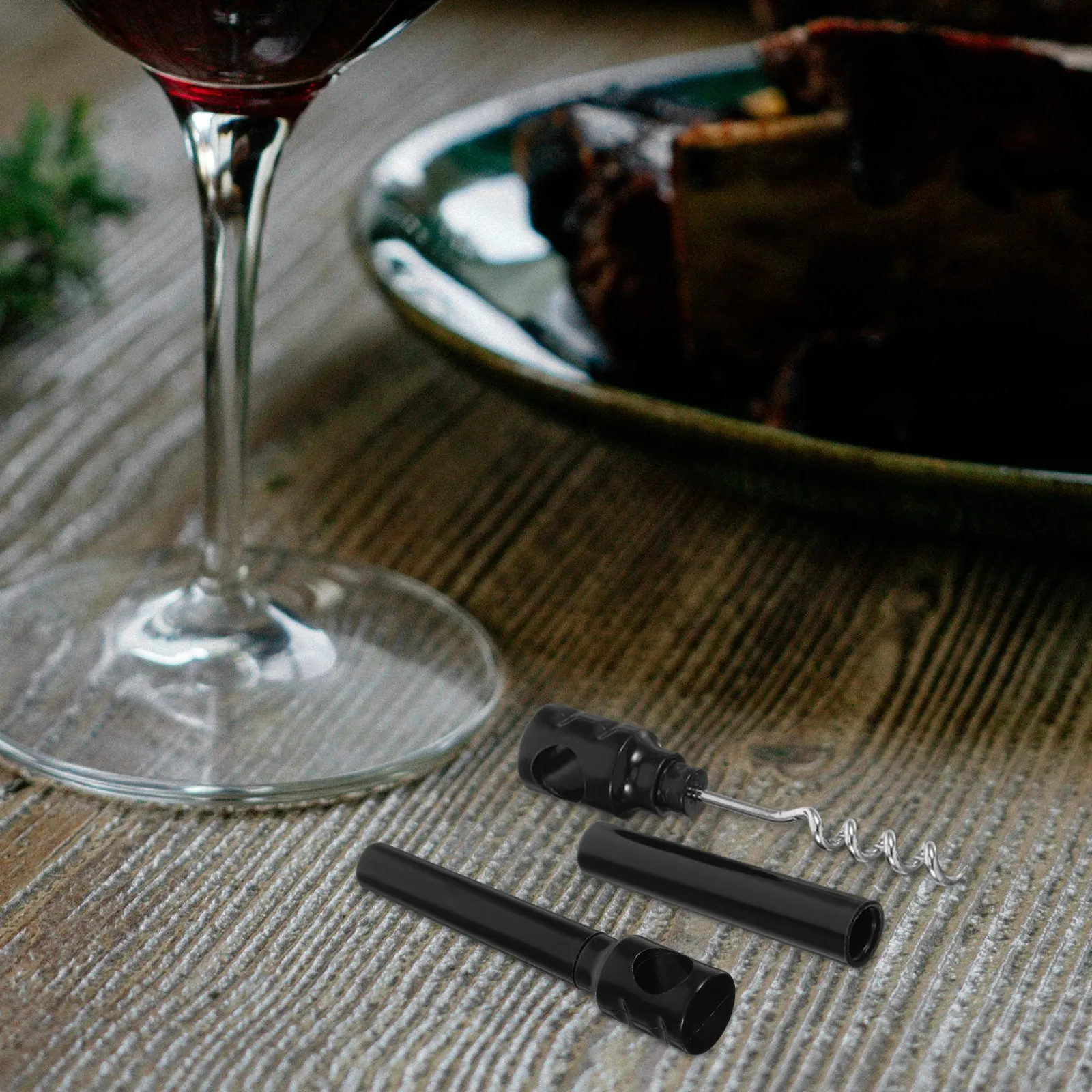 6Pcs Portable Wine Bottle Openers Compact Travel Corkscrew Plastic Manual Bottle Openers Mini Camping Bar Tools Wine Cork
