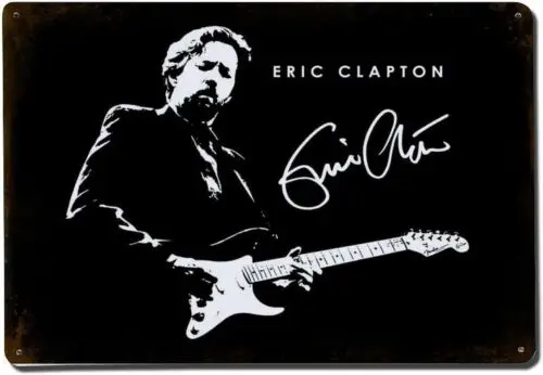 Letrero Metálico de Eric Clapton, Póster Decorativo de Pared, Decoración para el Hogar, Aluminio